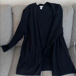 Chico’s black cardigan size XL.